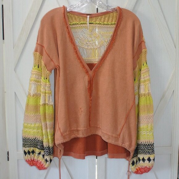 Free People Reminiscent Sweater in Terracotta - Picture 3 of 9